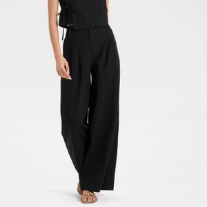 NWOT FUTURE COLLECTIVE  High Rise Related Fit Wide Leg.  Black.  2